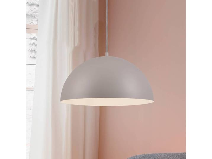 Schöner Wohnen Hängeleuchte Ali, dimmbar, creme / amber, für Wohn- / Esszimmer, Metall, Skandinavisch