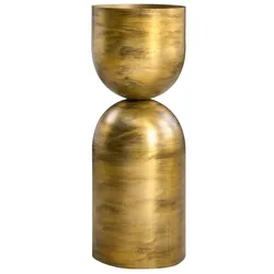 Invicta Interior Invicta SANDGLASS Bodenvase XL Eisen Schwarz, 55 cm, Ø 20 cm, messing