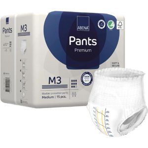 Abena Inkontinenz-Pants Premium M3, Unisex, Größe M (80-110cm), EInweg, 8 Tropfen, 15 Stück