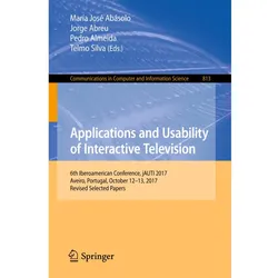 Applications and Usability of Interactive Television, Fachbücher