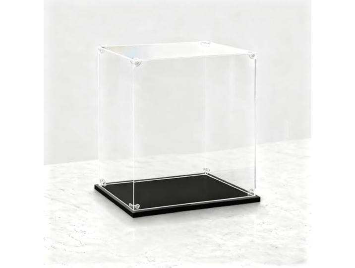 acryl vitrine Rechteckige Vitrine aus Klarem Acryl, Vitrine Zum Selbstaufbau für Puppenspielzeug, Anpassbare Transparente Vitrine aus Alternativem Glas(50x50x50cm/20x20x20in)
