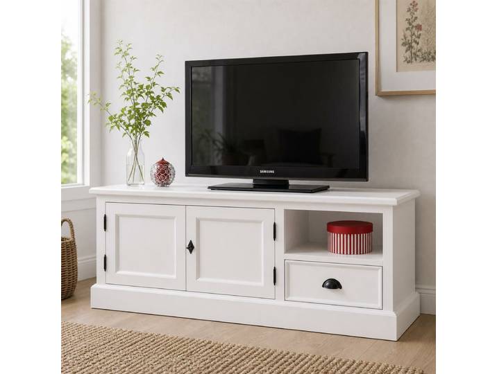Landhaus TV-Board weiß