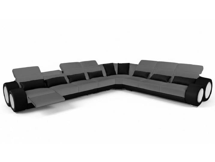 Xlmoebel Ecksofa Elegantes Ecksofa – Ledercouch im modernen Design Sofort, Ecksofa, Hergestellt in Europa