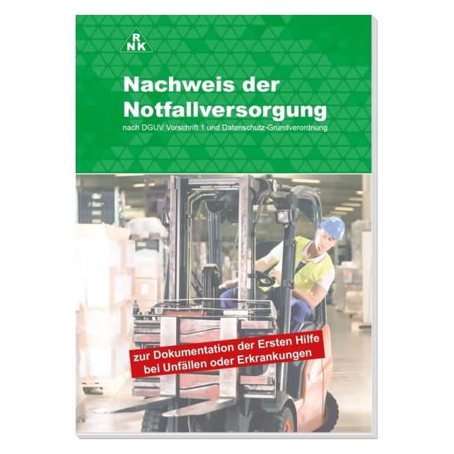 Rnk Verlag Block "Nachweis der Notfallversorgung", DIN A5 (3124)