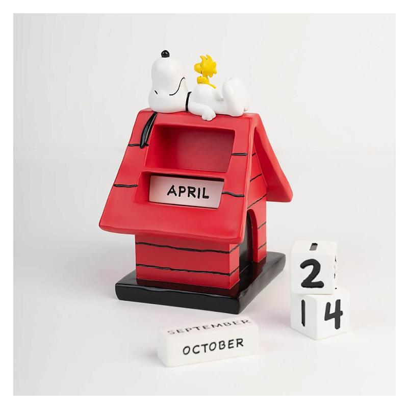 NoName SNOOPY - Calendrier Perpétuel 3D en Résine - '9,5 x11 x15,5cm' (GAF4459)