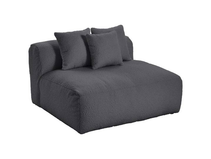 Modul Sofaelement Bloom Dunkelgrau