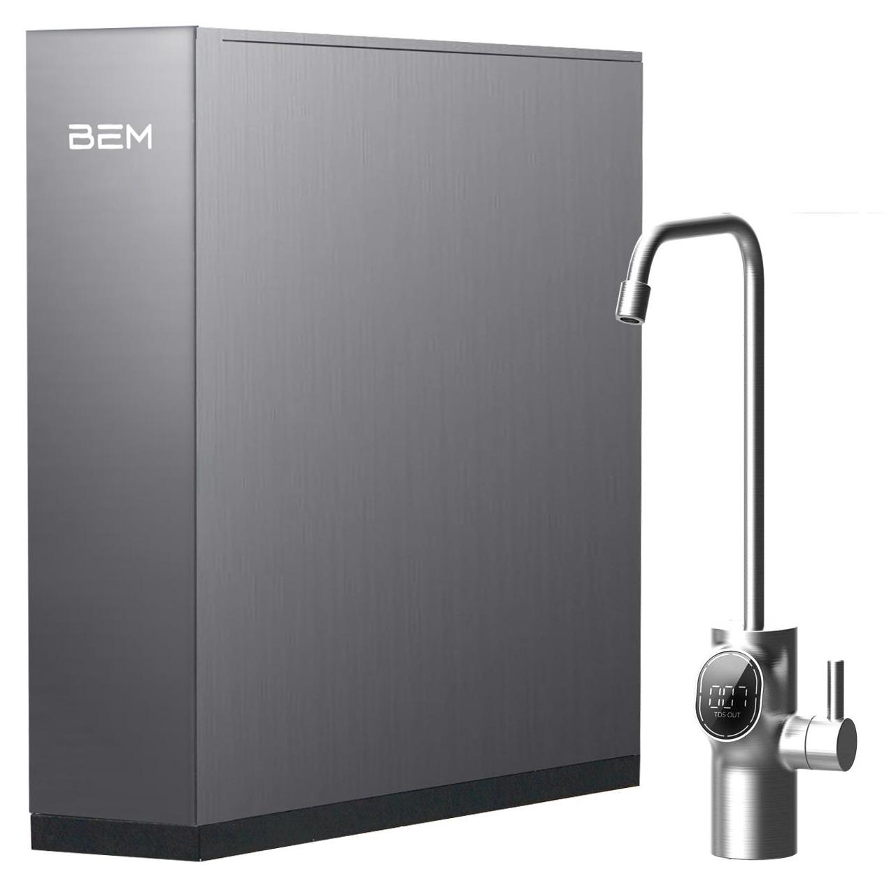BEM Orion Ultra Slim Tankloser Wasserfilter mit Intelligentem Wasserhahn 5-Stufigem Filtersystem Direct-Flow Umkehrosmoseanlage Leitungswasser Filter
