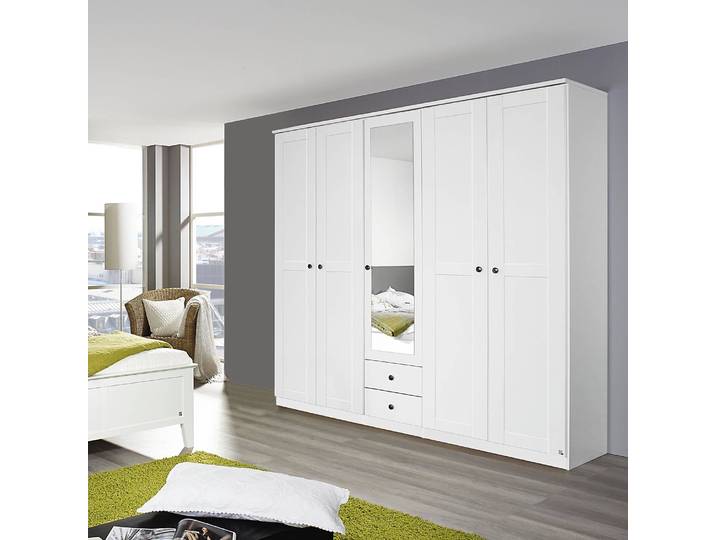 Armoire à portes pivotantes I 226cm Blanc/Blanc alpin