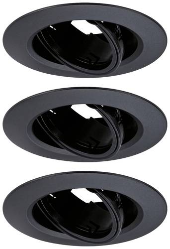Paulmann 92111 Einbauleuchte 3er Set GU10 Schwarz