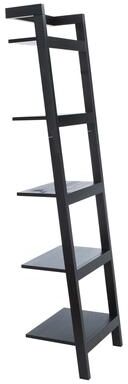 "SAFAVIEH Yassi 18.1-Inch Leaning Mahogany Bookshelf, Modern - 18.1"" W x 11"" L x 72.4"" H"
