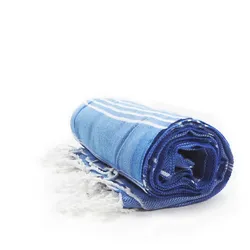 The One Towelling Hamam Handtuch 'Sultan' Hamam Sultan blue/white one size