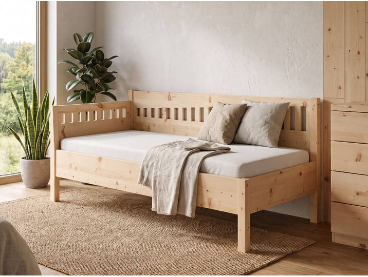 Sofabett „Stefanie“ Zirbe 80 x 190 cm Massivholz Zirbe
