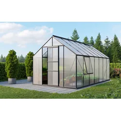 Vitavia Gewächshaus "Meridian 1 11500",schwarz,11,5 m2