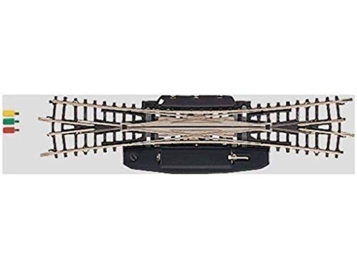 Märklin 8560 - dubbele kruis-zacht r323 mm, inhoud 1 stuk, spoor Z