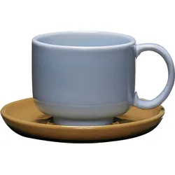 Amare Tasse 200 ml hellblau mit Untertasse