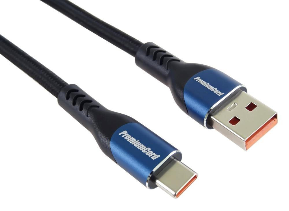PremiumCord USB-C naar USB 2.0 kabel, 5A, 2 meter