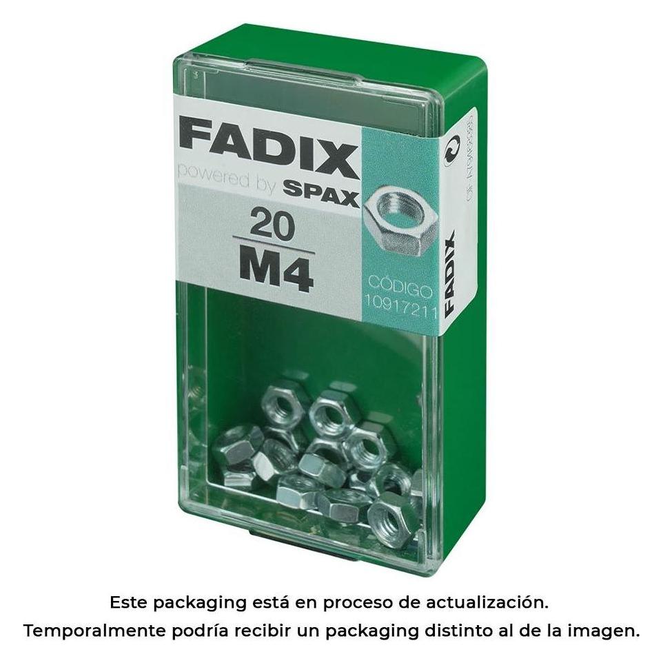 Fadix Box s 20 Stück. Zinkmutter m 4 (M4) (49383605)