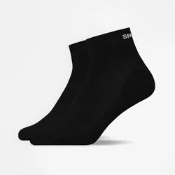 SNOCKS Retro Ankle Socks Uni, 2pcs Black - 35-38