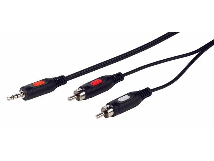 Vivanco Verbindung Cinch / Klinke, 5m – Audio Kabel/AUX Kabel