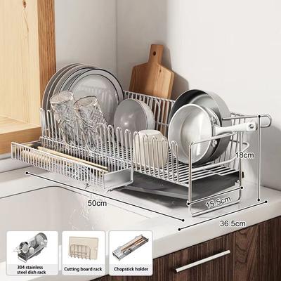 Inspired Finds Stainless Steel Dish Drying Rack Over The Sink With Tray 1layer G