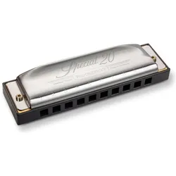 Hohner Spezial-20-Country-Tuning-Mundharmonika – C-Dur – diatonisch – 20 Stimmen (Mundharmonika, Diatonisch), Blasinstrumente, Schwarz