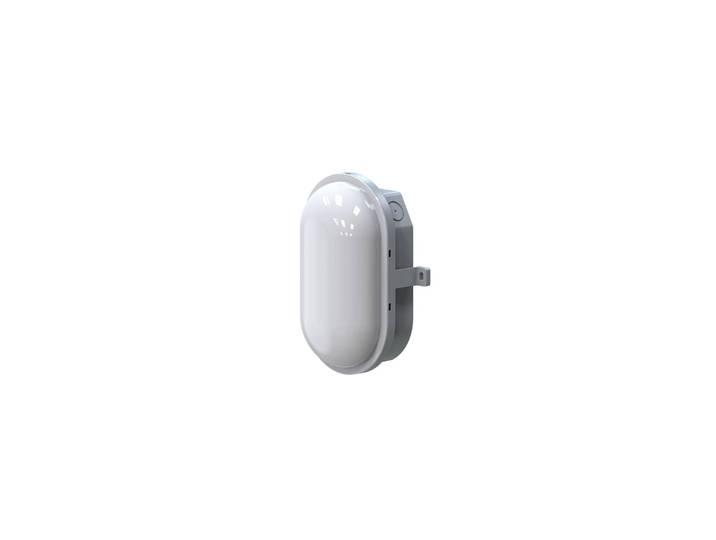 MEGATRON LED-Deckenlampe Zella Neo IP54, Kunststoff, Sensor, weiß / opal, für Flurbereich, Kunststoff