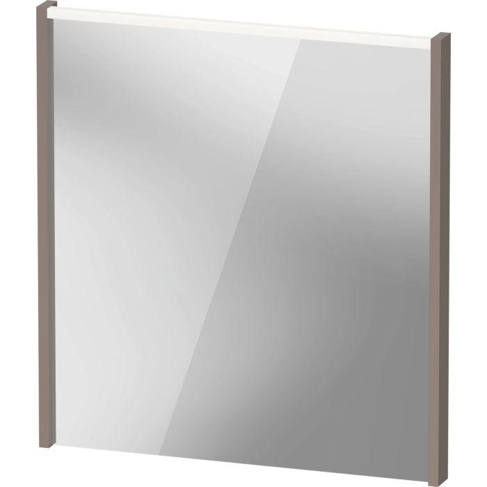 Duravit D-Code Spiegel DC7076043430000 650x700x48, Basalt Matt, mit LED Beleuchtung