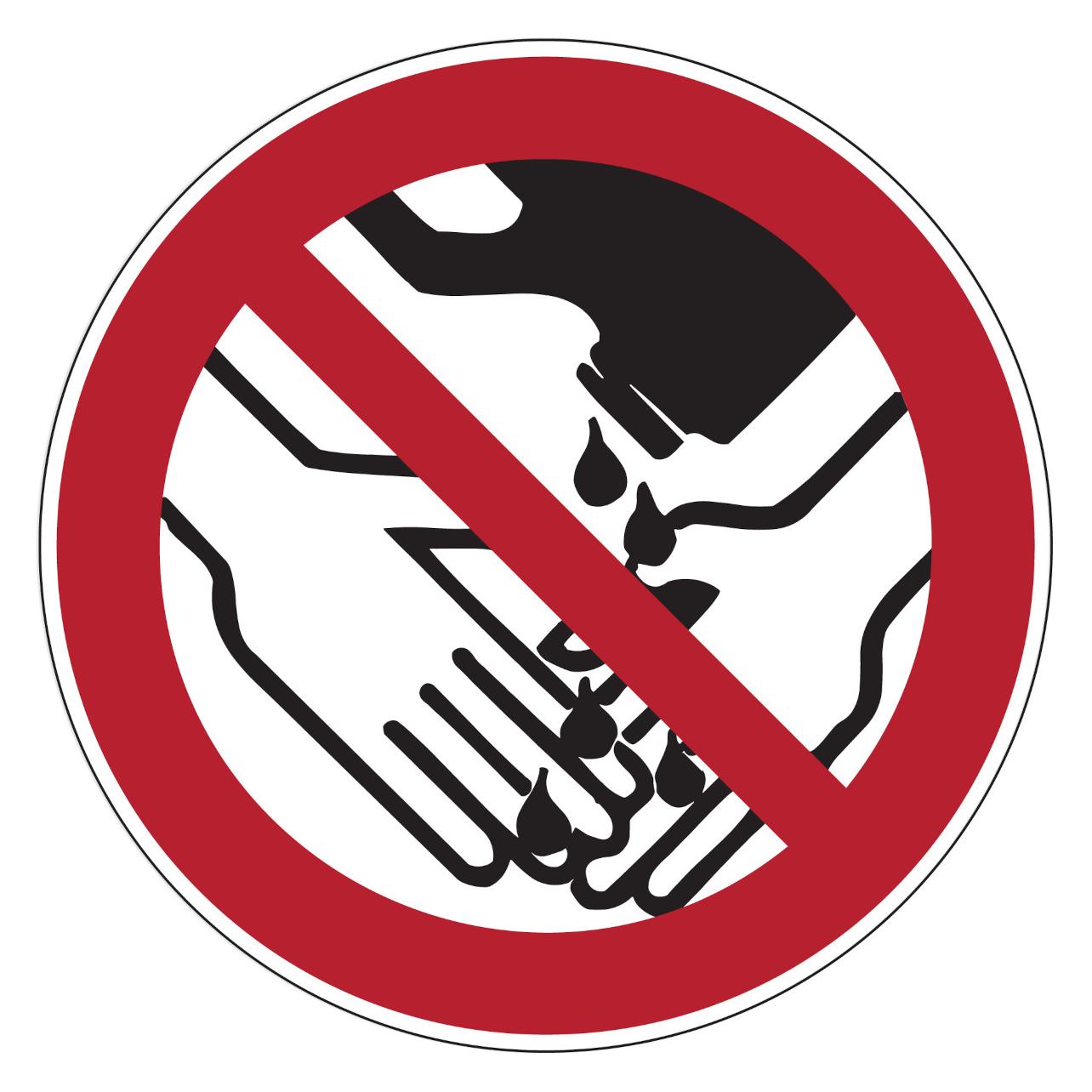 Brady PIC 635-DIA 200-B7541, Verbotsschilder - Händewaschen mit Lösungsmitteln verboten (223264)