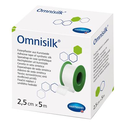 Omnisilk Fixierpflaster Kunstseide 2,5 cmx5 m 1 St Pflaster