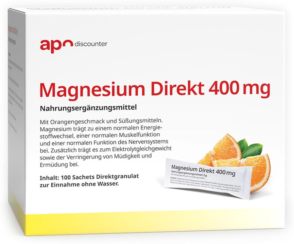 Magnesium Direkt 400 mg von apodiscounter