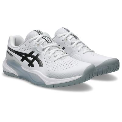 Tennisschuh ASICS "GEL-CHALLENGER 15", Herren, Gr. 47, weiß, gunmetal, Synthetik, Schuhe, All-Court-Schuh für alle Untergründe