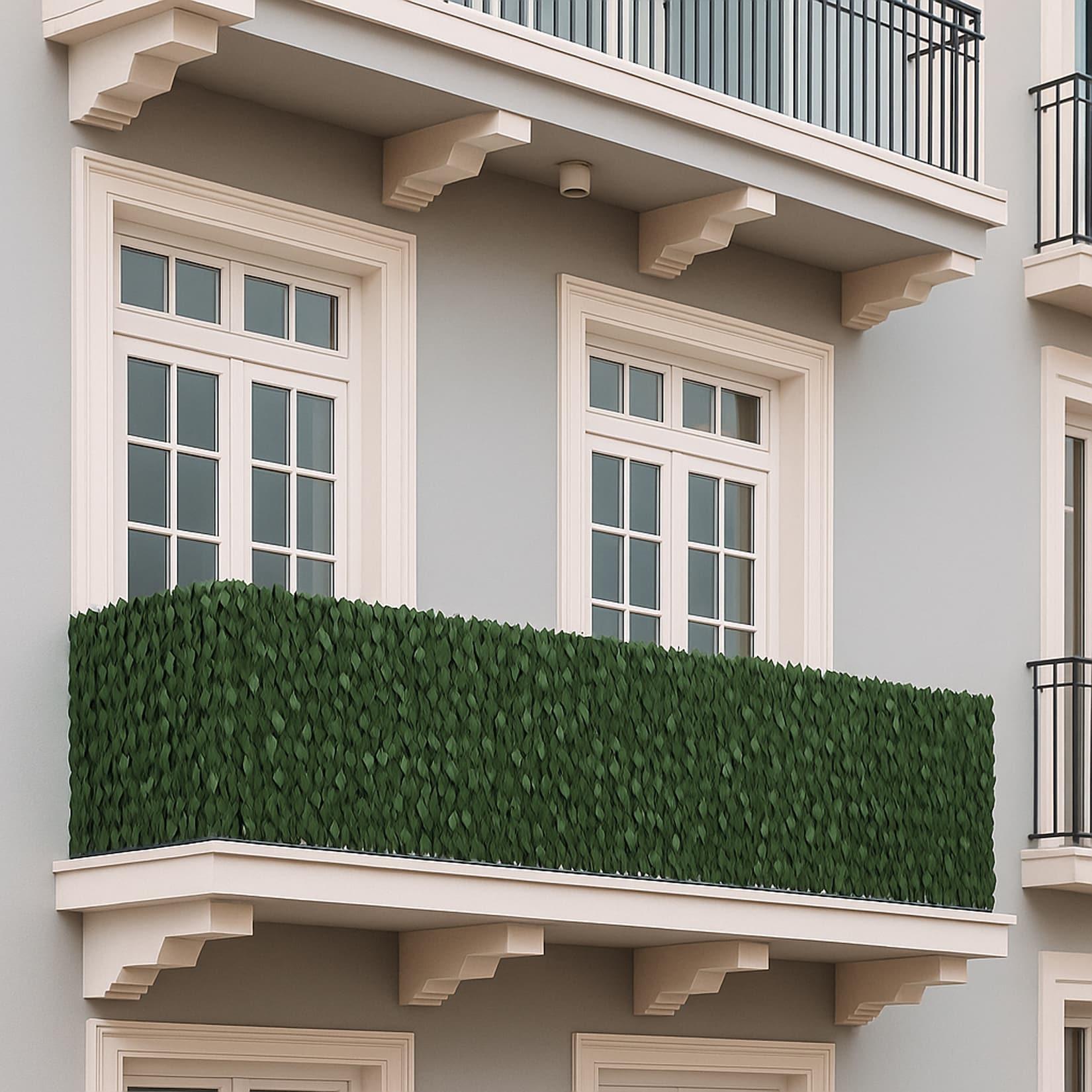 Balkonsichtschutz MCW-O92, Sichtschutz Windschutz Verkleidung für Balkon Terrasse Zaun, 100x300cm Blatt