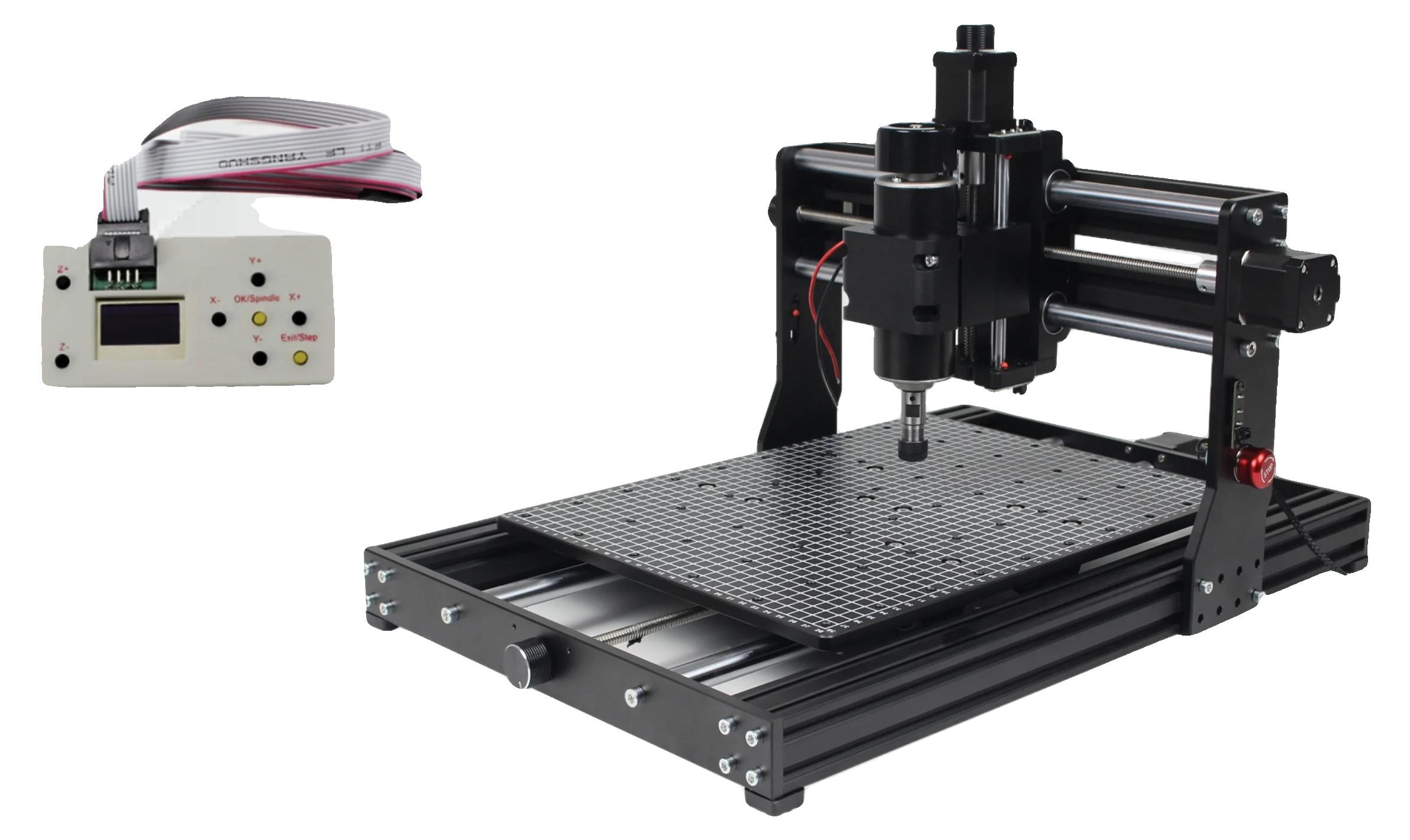 CNC-Fräse, 500W 4030 Pro DIY Gravurfähigkeiten, 3 Achsen, Offline-Controller, ADD offline