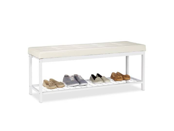 Relaxdays Schuhbank XXL mit Polster