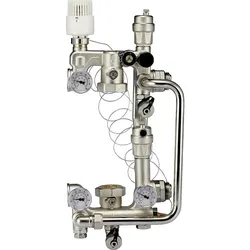 Fußbodenregulierungseinheit Evenes Combimix 2 für Umwälzpumpe 180 mm Baulänge, 20-60°C