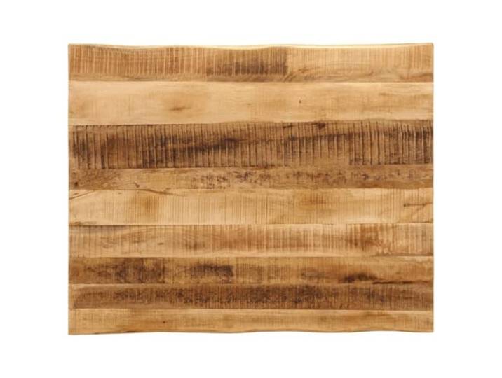 PHGTYUK Tischplatte Massivholz Baumkante 110x80x3,8 cm Mango Holzplatte, Rustikale Naturkante, Vielseitig Kombinierbar, Leicht Zu Reinigen