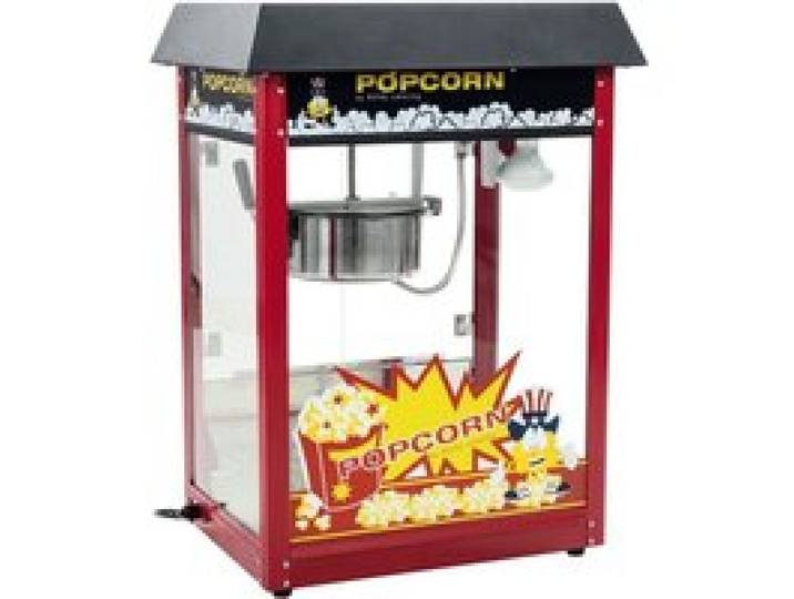 Royal Catering Machine à Popcorn Professionnelle RCPS-16E 1500 W 5 kg/h Acier Inoxydable Rouge