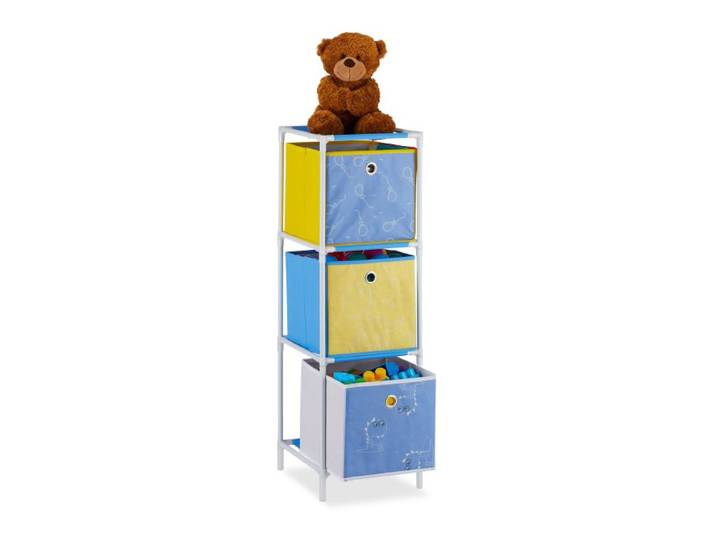 Relaxdays Kinderregal Dino mit Boxen
