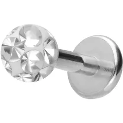 Titan Labret mit Innengewinde EPOXY-KUGEL
