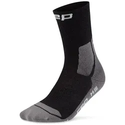 CEP Damen Light Cushion Mid Cut Wandersocken - 37-40 - black/grey