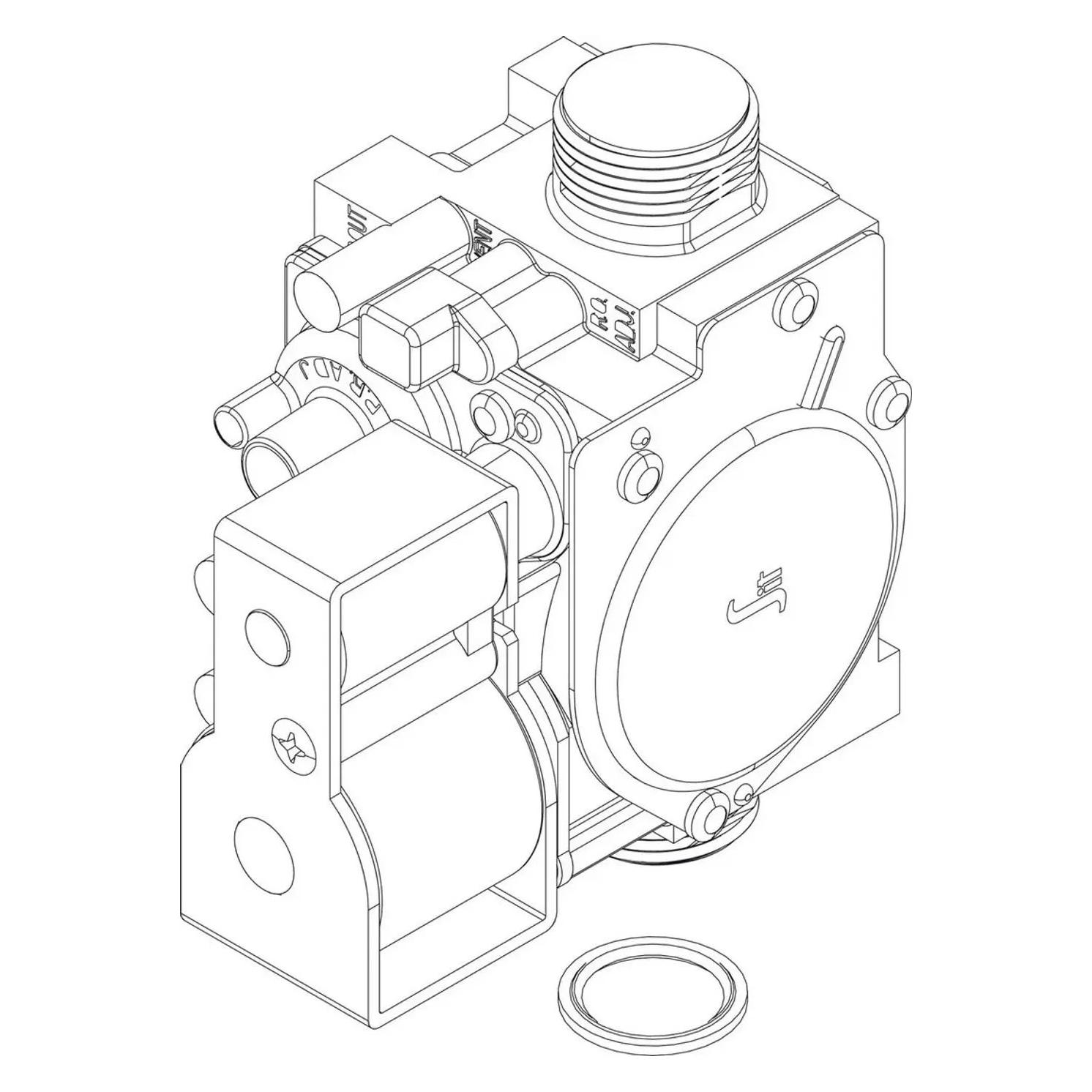 Bosch Home Comfort Ersatzteil 87186455470 Gasarmatur (87186455470)