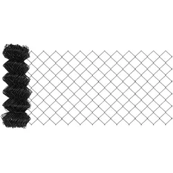 vidaXL Kettenzaun Grau 25 x 0,6 m Stahl
