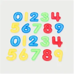TickiT Set mit 20 Farbigen, Halbtransaprenten Zahlen aus Acryl