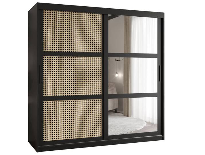 ABIKS MÖBEL Schwebetürenschrank WIENER ZOPF 2 Schlafzimmerschrank, Kleiderschrank