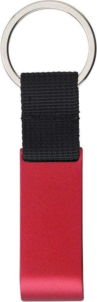 Porte-clés personnalisé en métal décapsuleur Lionel rouge