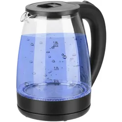 Home Star Wasserkocher 1.8L 1500W LED Auto Stop, Wasserkocher, Schwarz