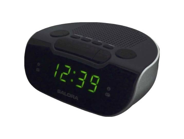 Salora CR612 Wekker radio Zwart