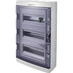 Sygonix, Verteilerschrank, SY-6696062 Kleinverteiler Aufputz Anzahl Teilungen = 36 Anzahl Reihen =