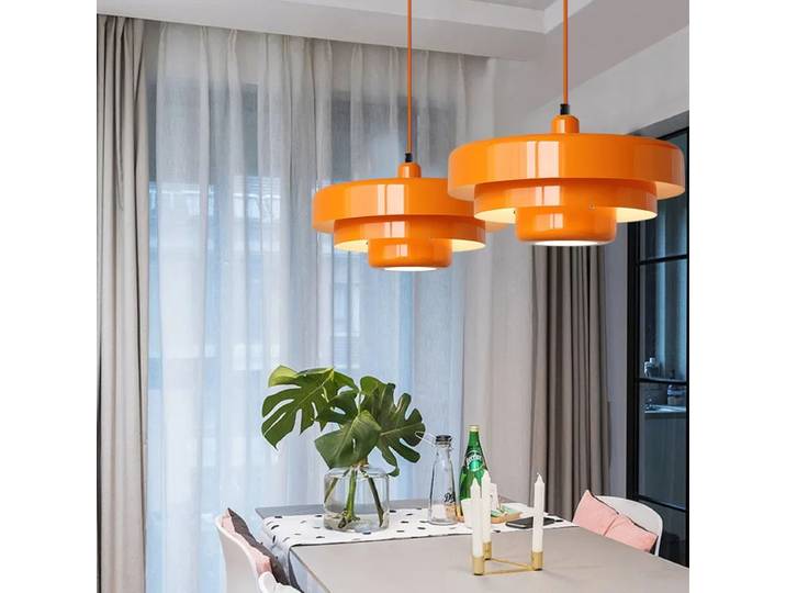 Nordique moderne couleur pendentif lustre Restaurant cuisine salon étude chambre LED suspension lampe éclairage intérieur décoration