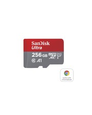 SanDisk Ultra microSDXC for Chromebooks 256 GB 150MB/s+ Adapter Extended Capacity SD MicroSDHC (SDSQUAC-256G-GN6FA)